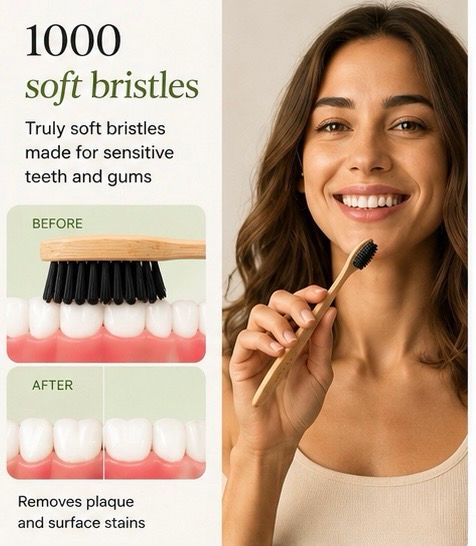 Mishaistic Boar Bristle & Bamboo Toothbrush (10 Pack)